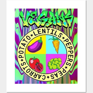 Vegans 777 Posters and Art